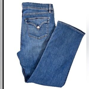 HUDSON Beth Baby Bootcut Jeans Flap Pocket Stretch Women's Size 34 X 28.5 EUC